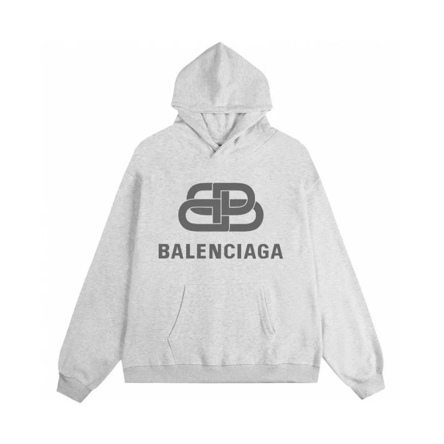 Balenciaga Balenciaga Triple B Grey Hoodie Grey - 1