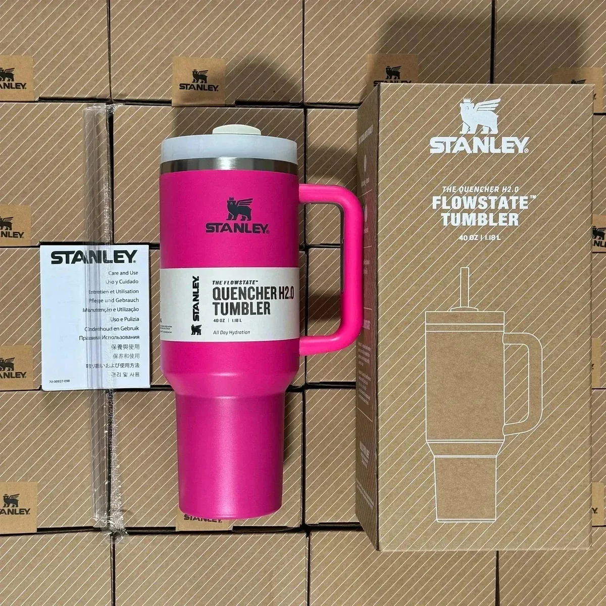 Stanley Stanley Quencher H2.0 Flowstate Tumbler Pink All Day Hydration Pink