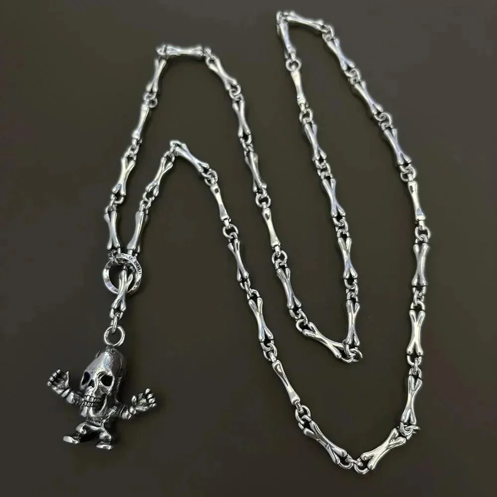 Chrome Hearts Chrome Hearts Skull Pendant Necklace Silver Jewelry Silver - 1