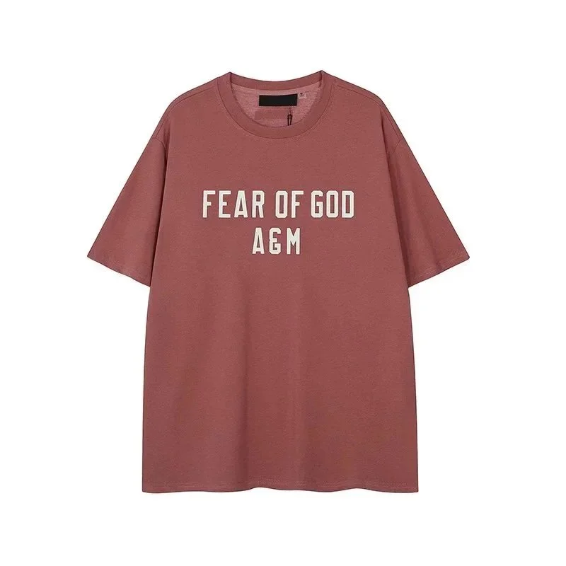 Fear of God Fear of God Essentials A&M Dusty Rose T-Shirt Brown - 1