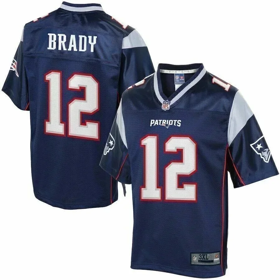 Other New England Patriots #12 Brady Jersey Navy Blue Navy - 1