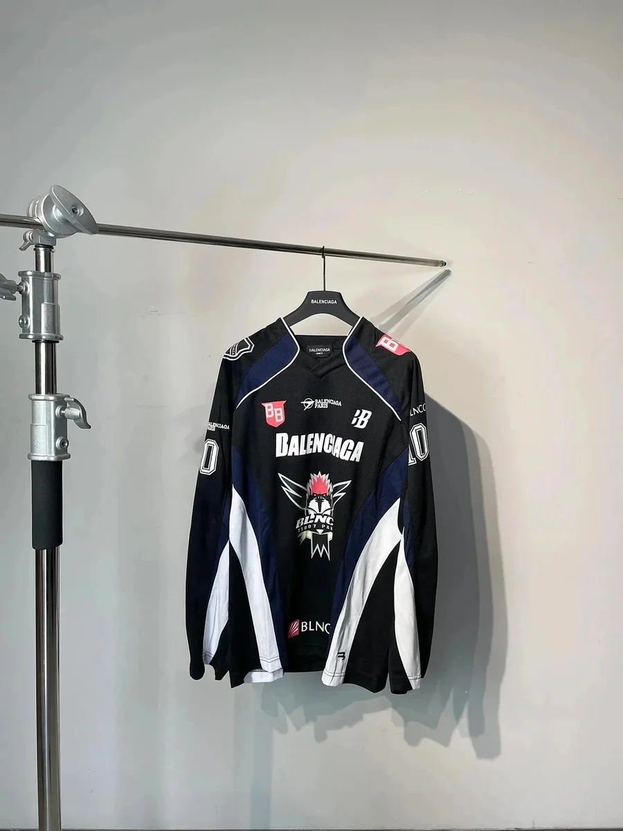 Balenciaga Balenciaga Triple Black 'jer-01-1' Jersey Top Black - 1