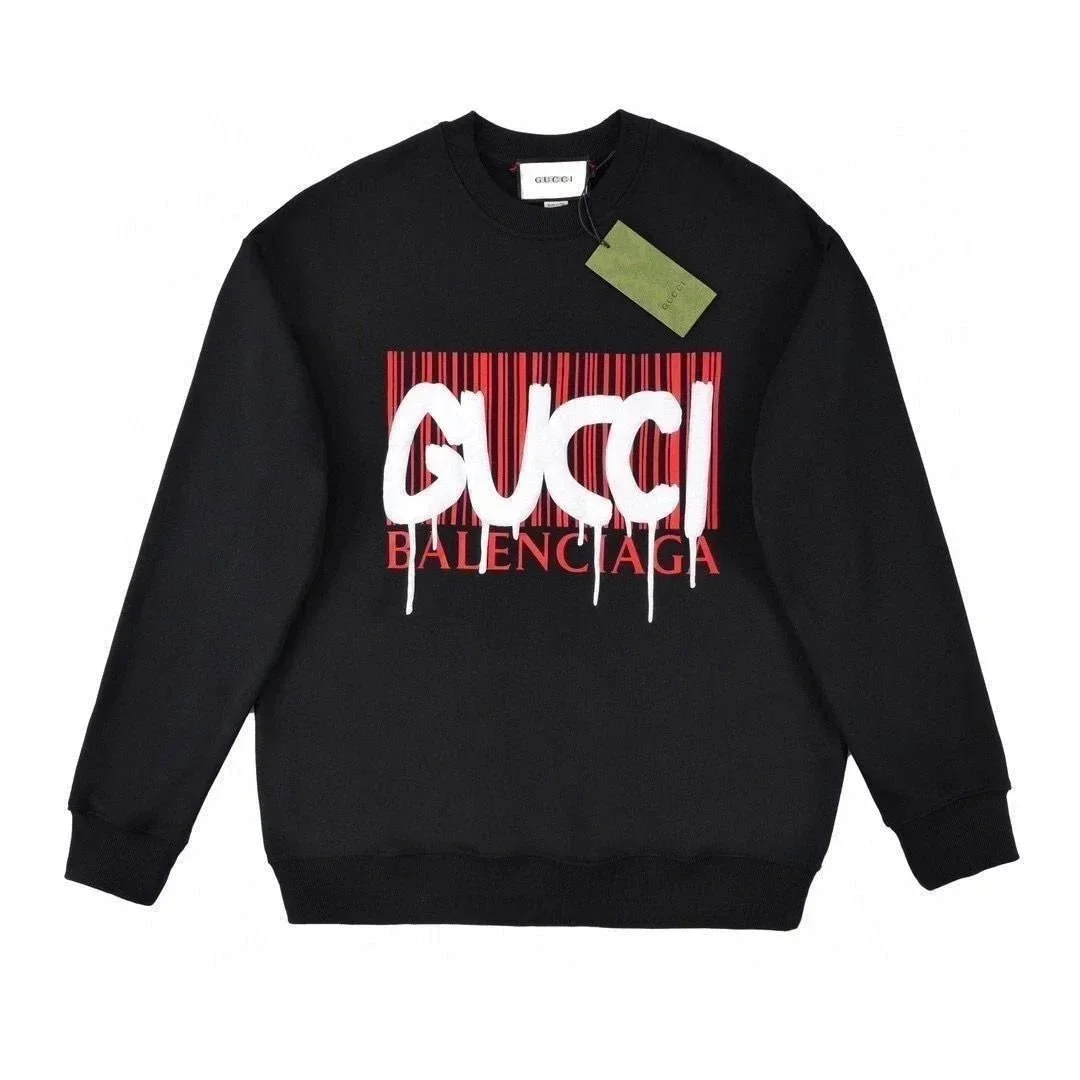 Gucci Gucci Black GUCCI x BALENCIAGA Sweatshirt Black - 1