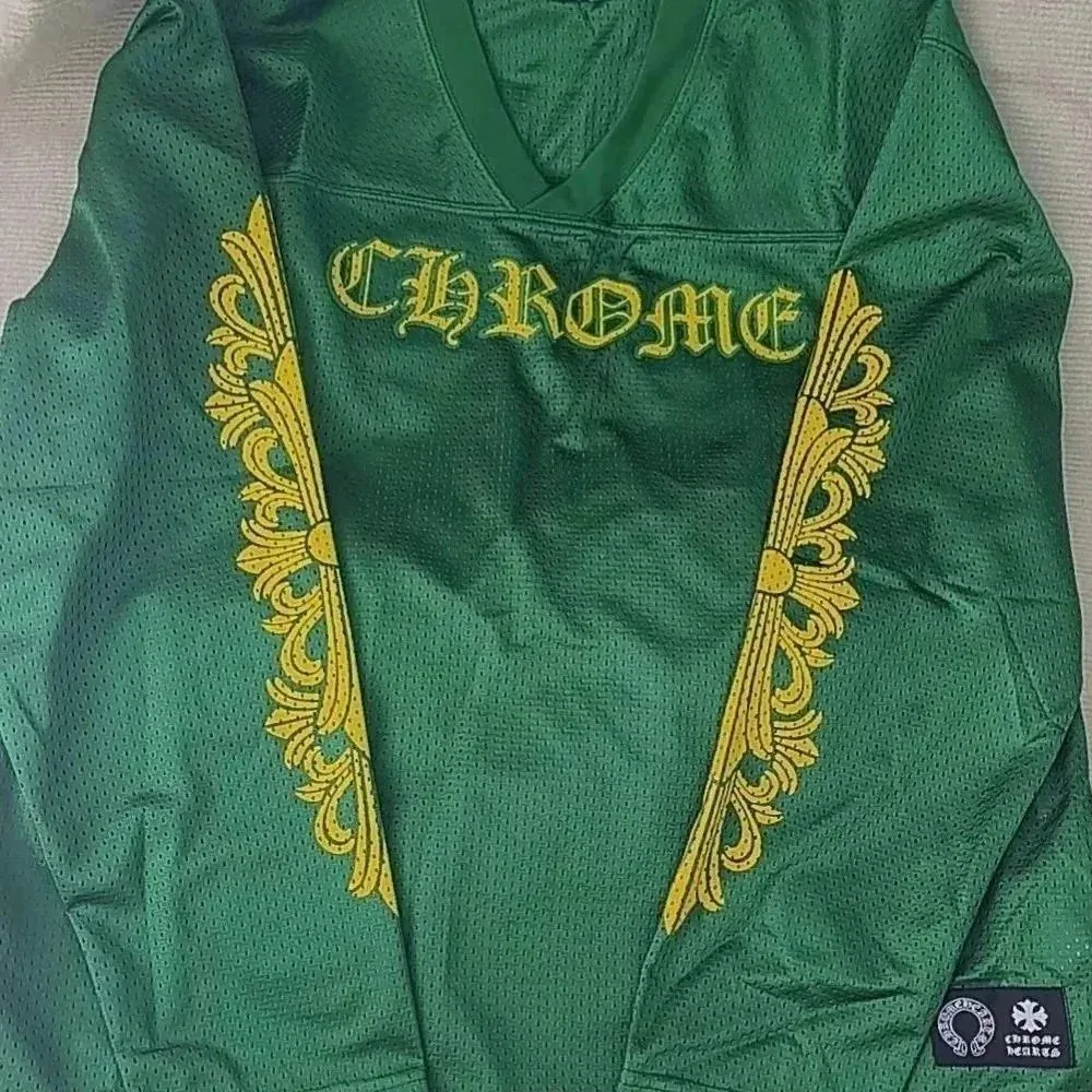 Chrome Hearts Chrome Hearts Green & Gold Embroidered Jersey Green - 1