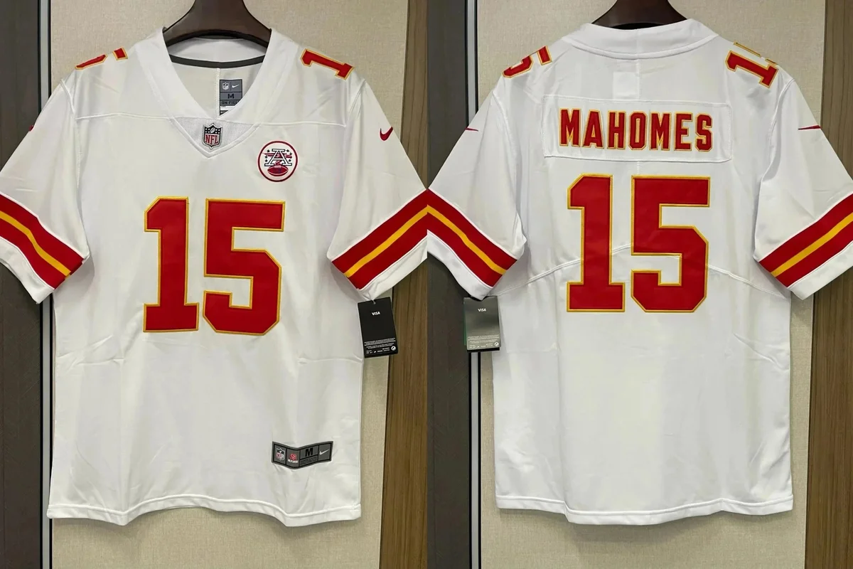 Jordan Nike Mahomes 15 White Jersey NFL Football White - 1