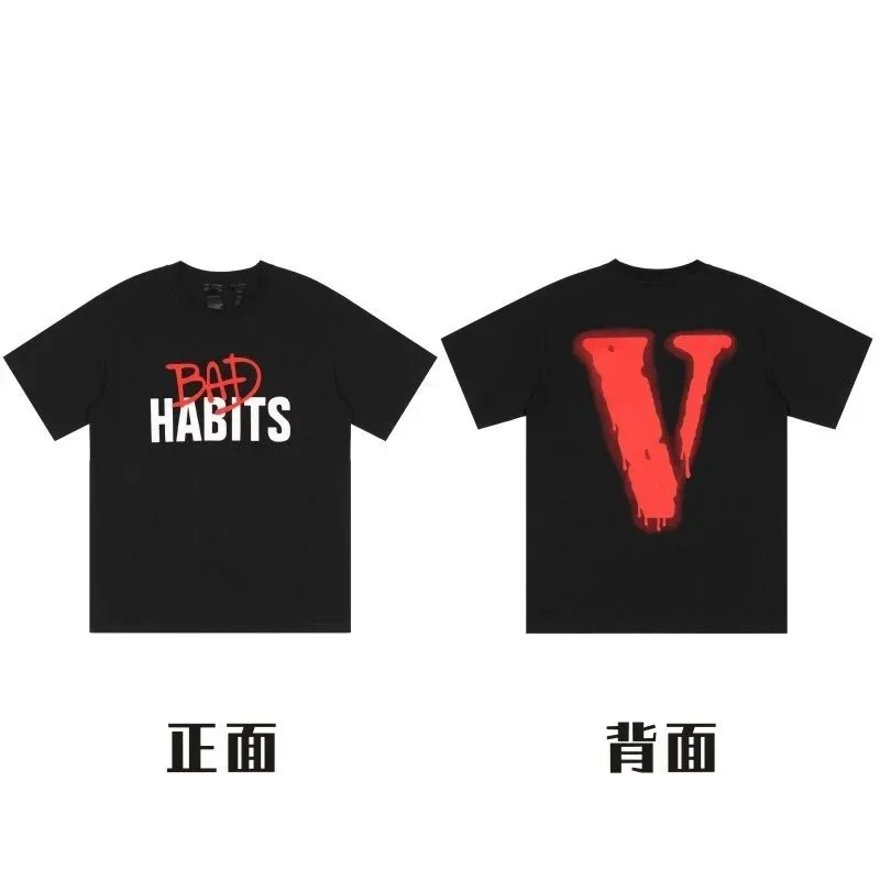 VLONE VLONE Bad Habits Black T-Shirt Black - 1