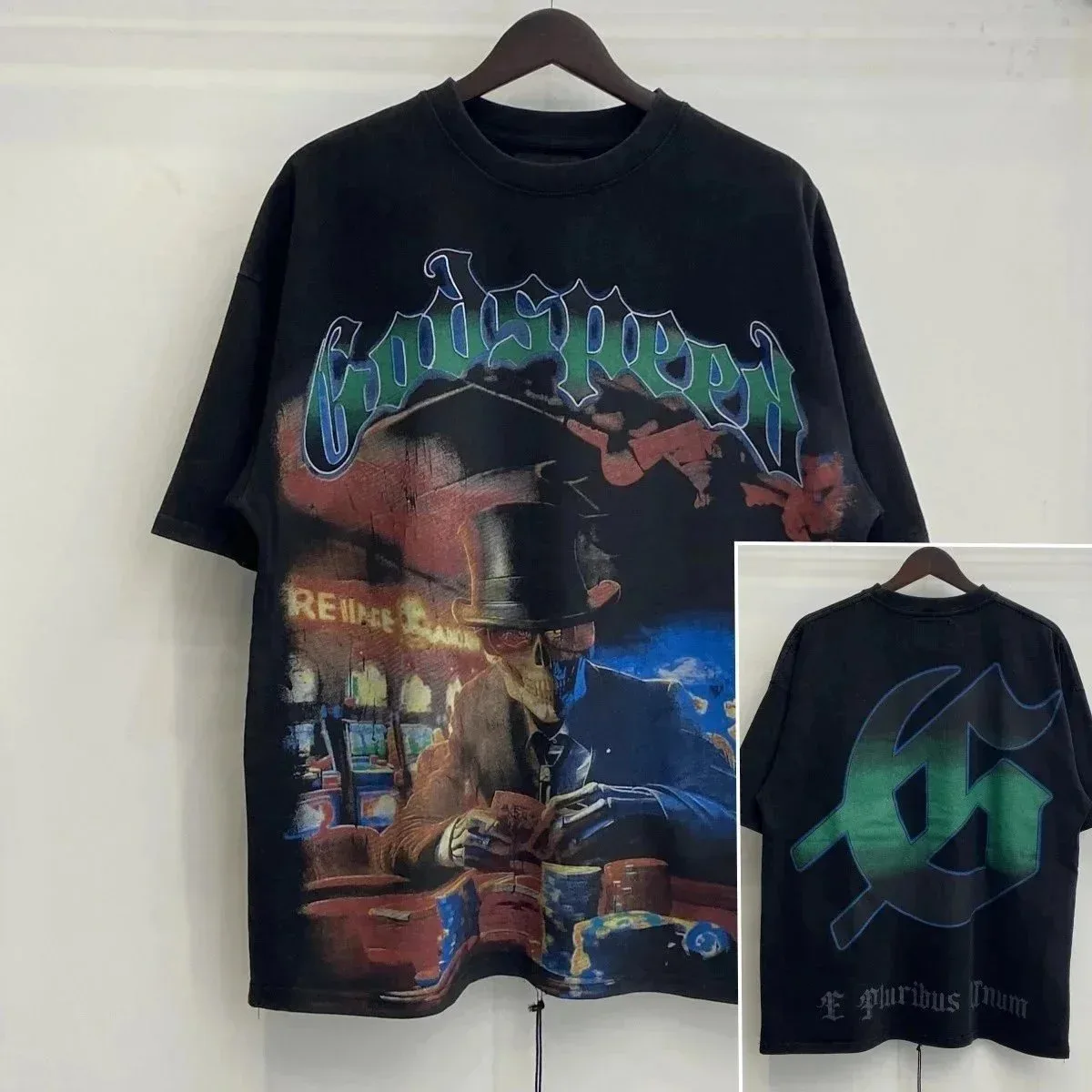 Godspeed Godspeed GS9925 Black Reissue Casino T-Shirt Black - 1