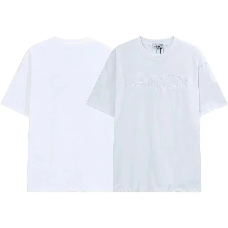 Lanvin Lanvin White Embroidered Logo T-Shirt White - 1