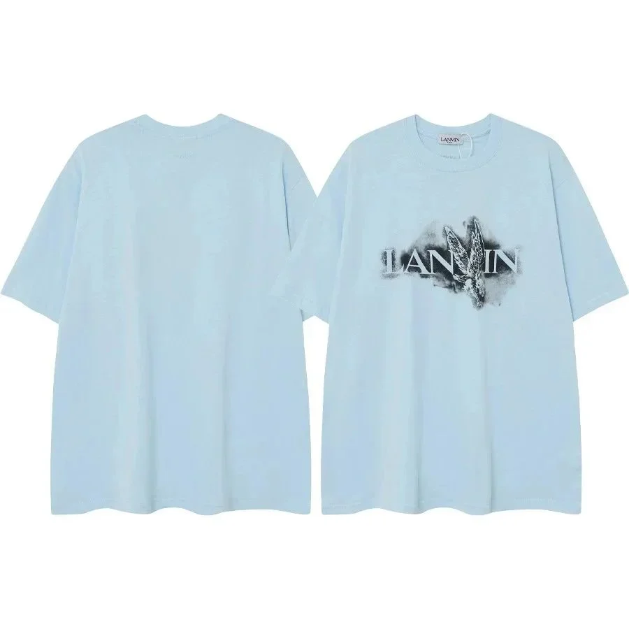 Lanvin Lanvin 67 Sky Blue Oversized T-Shirt Blue - 1