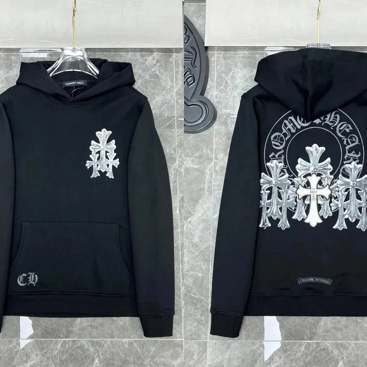 Chrome Hearts Chrome Hearts Cross Hoodie Black Product Type Black - 1
