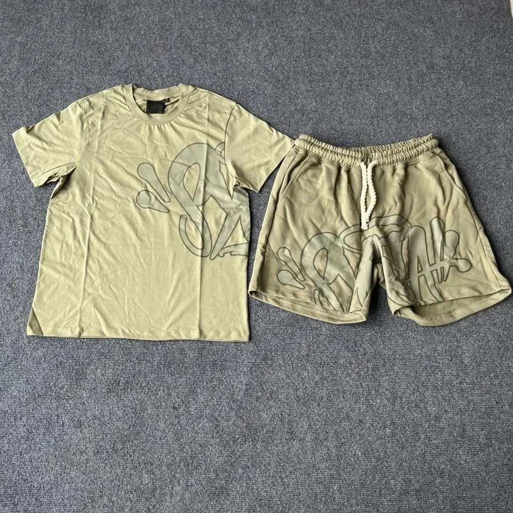 Other Co-ord Set with Graphic Print in Khaki Multicolor - 1
