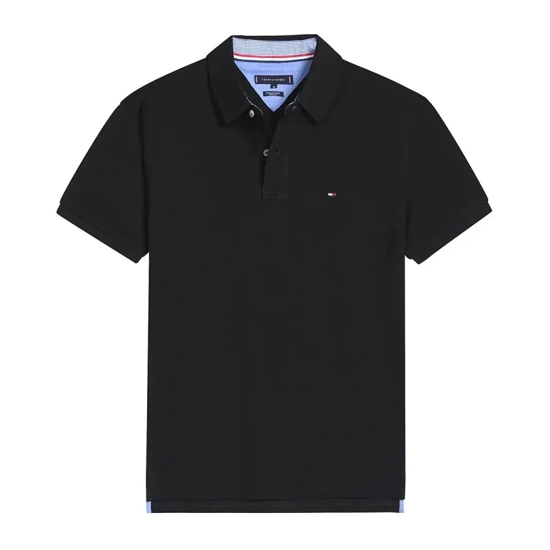 Tommy Hilfiger Tommy Hilfiger Polo Shirt Black T-Shirts Black - 1