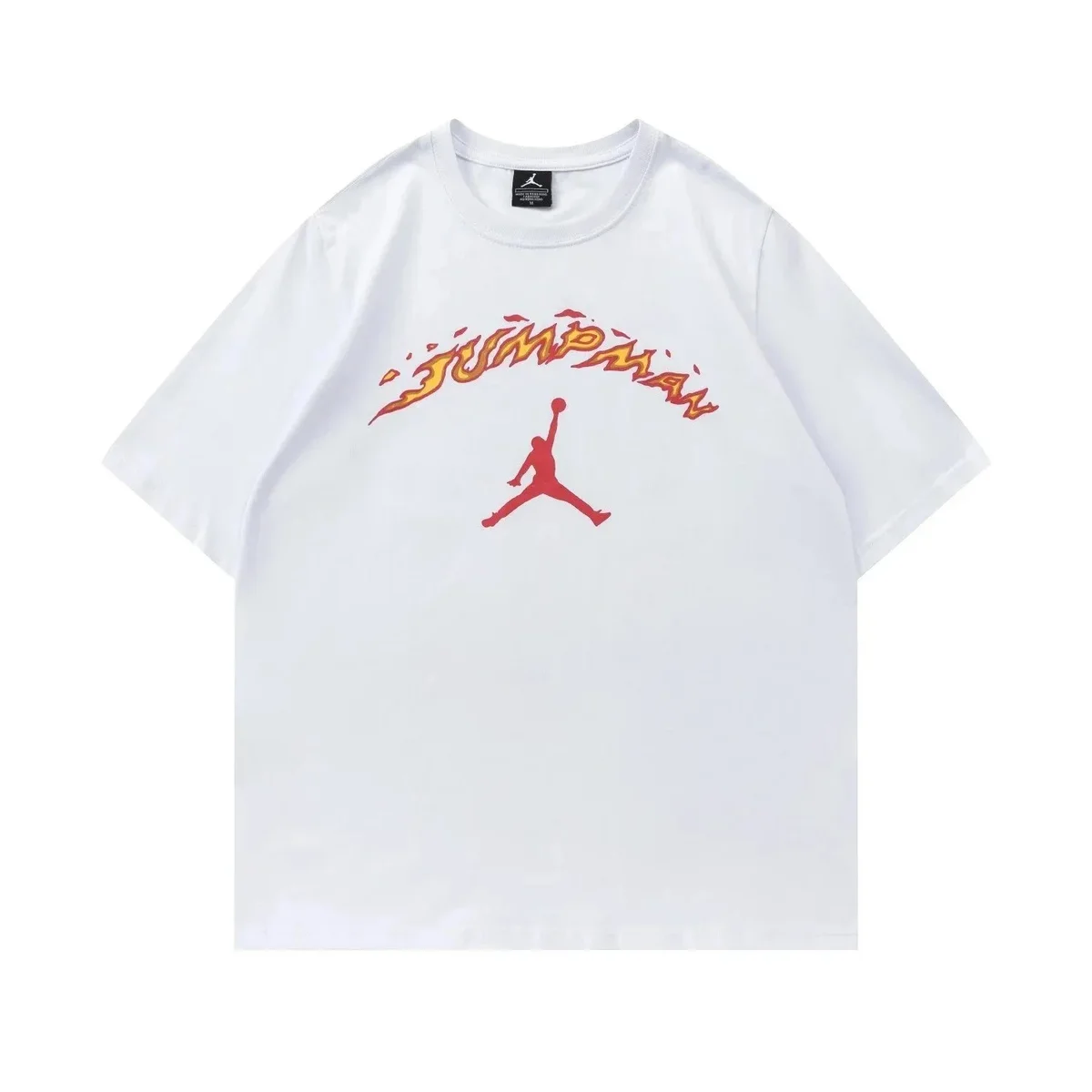 Jordan Nike Air Jordan Jumpman Flame White T-Shirt White - 1