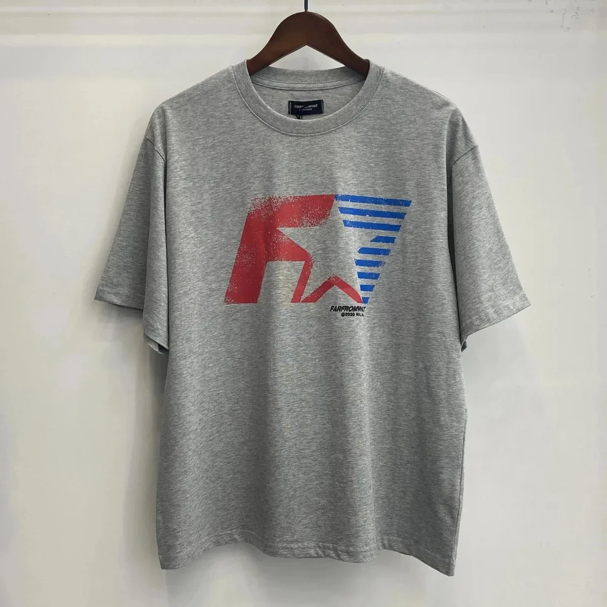 Other Farfrommint FR0926 Grey Star Print T-Shirt Grey - 1