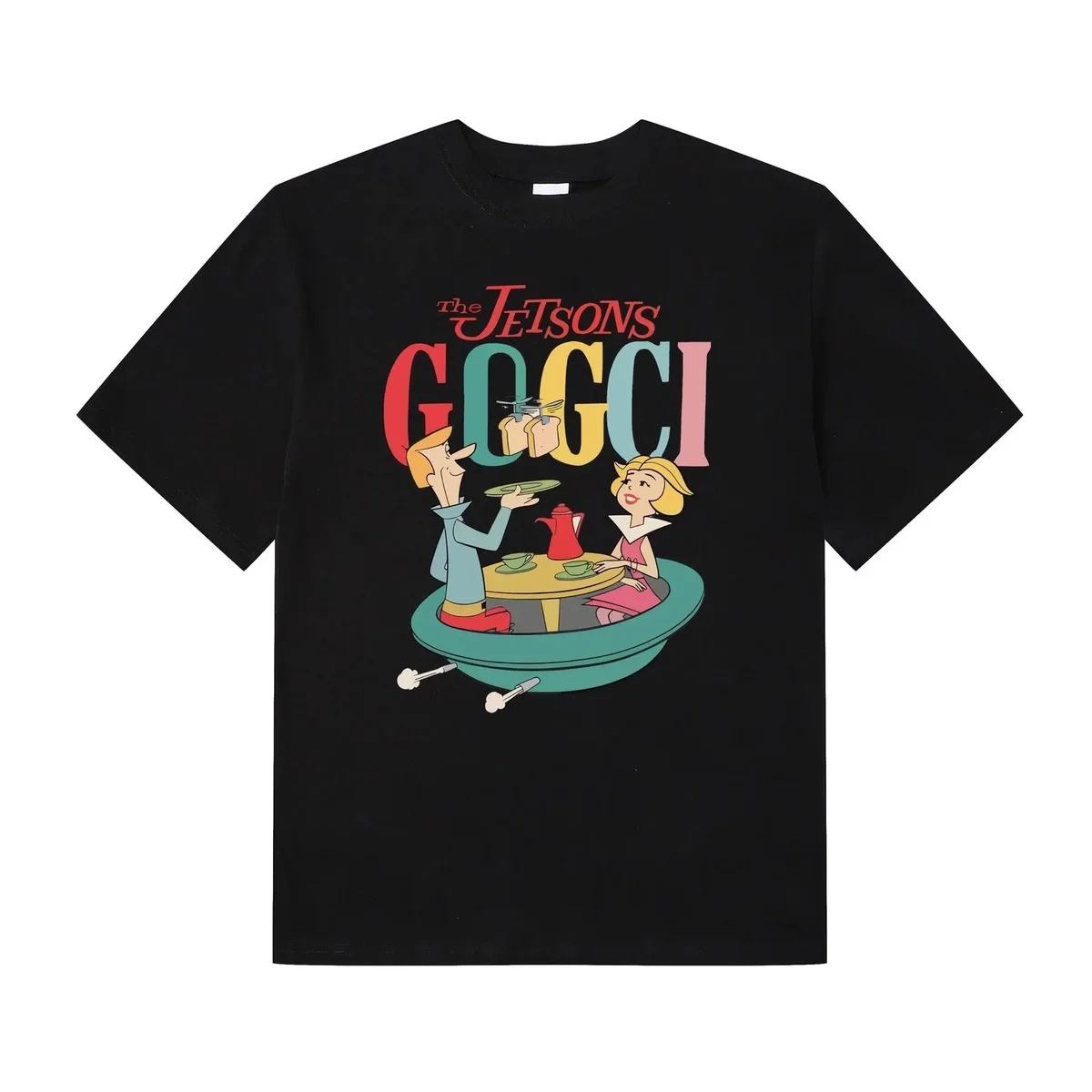 Gucci Gucci The Jetsons Goggi Black T-Shirt Black - 1