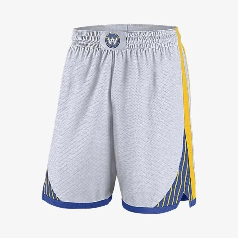 Jordan Nike Air Jordan Jumpman Grey Yellow Basketball Shorts Grey - 1