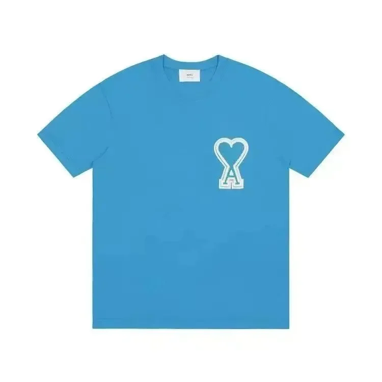 Ami Paris Ami Paris Ami de Coeur Blue T-Shirt Blue - 1