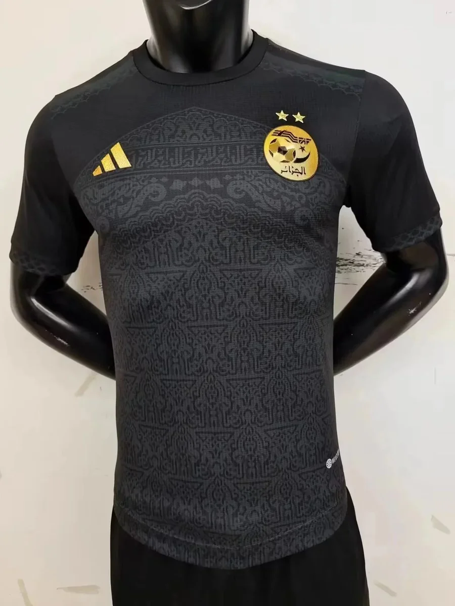 Adidas Adidas Classic Football Jersey A8 Algeria Black Black - 1