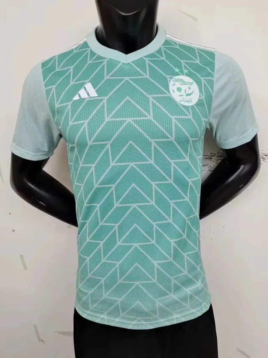 Adidas Adidas Classic Football Jersey 2023 Algeria Light Green Shirt Green - 1