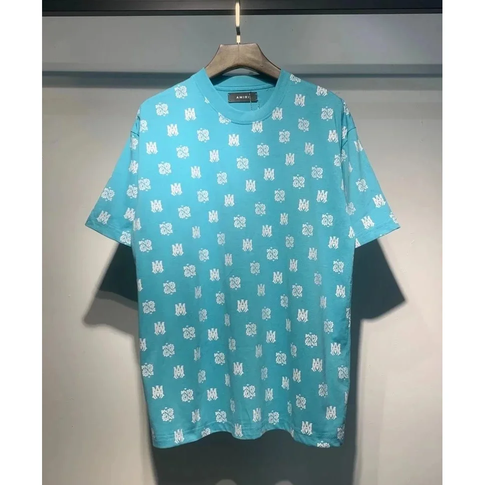 Amiri Amiri All-over Print T-Shirt Blue Blue - 1
