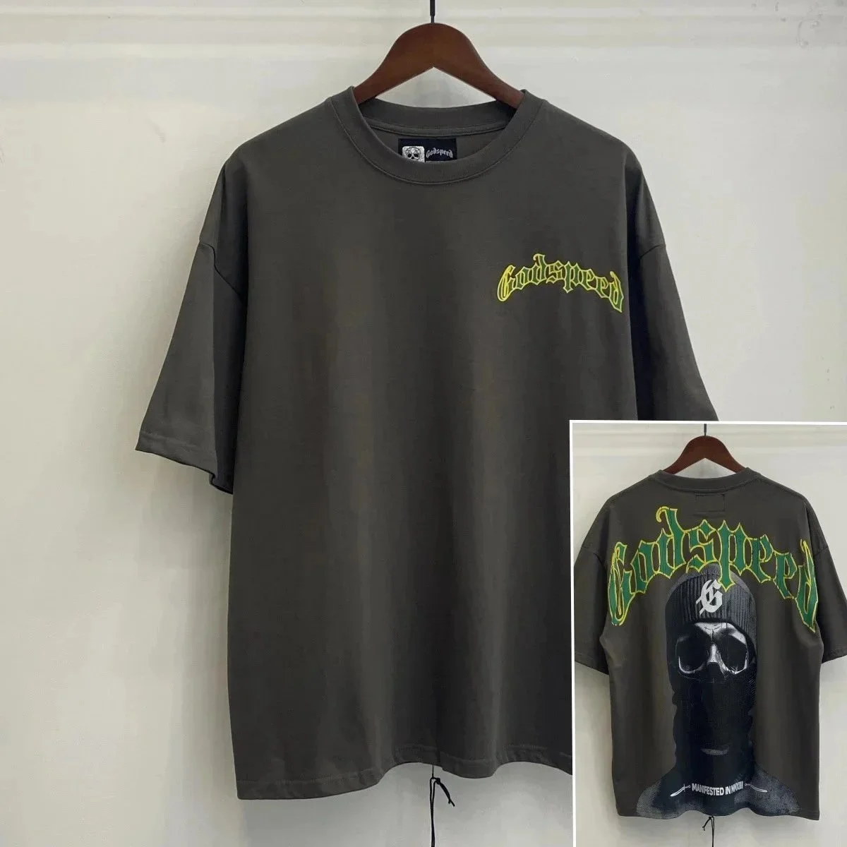 Godspeed Godspeed GS9912 Dark Gray Oversized T-Shirt Grey - 1