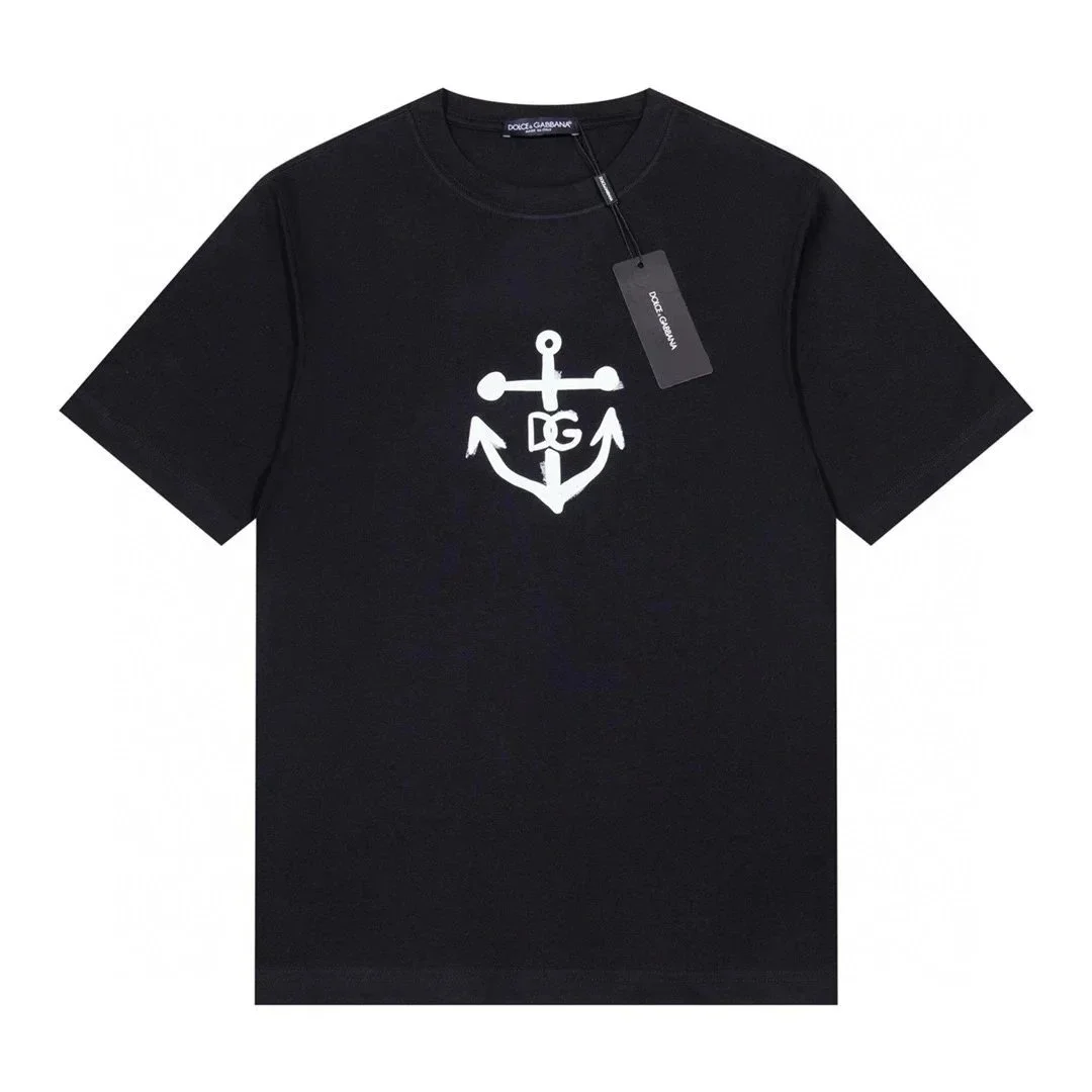 Dolce & Gabbana Dolce & Gabbana Anchor Logo Black T-Shirt Black - 1