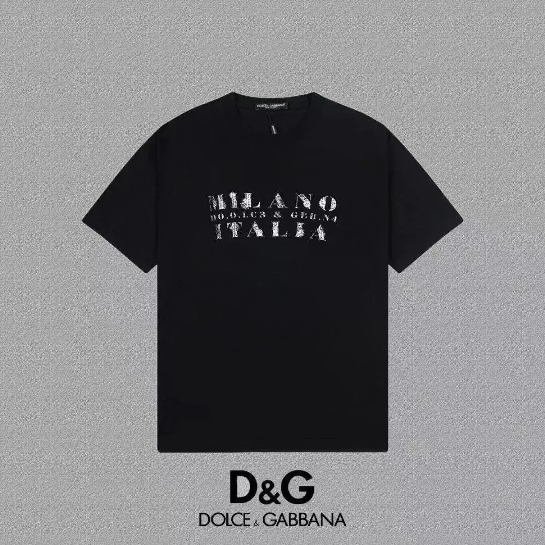 Dolce & Gabbana Dolce & Gabbana Milano ITALIA Black T-Shirt Black - 1