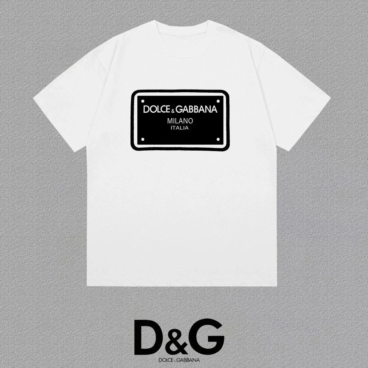 Dolce & Gabbana Dolce & Gabbana White MILANO ITALIA T-Shirt White - 1