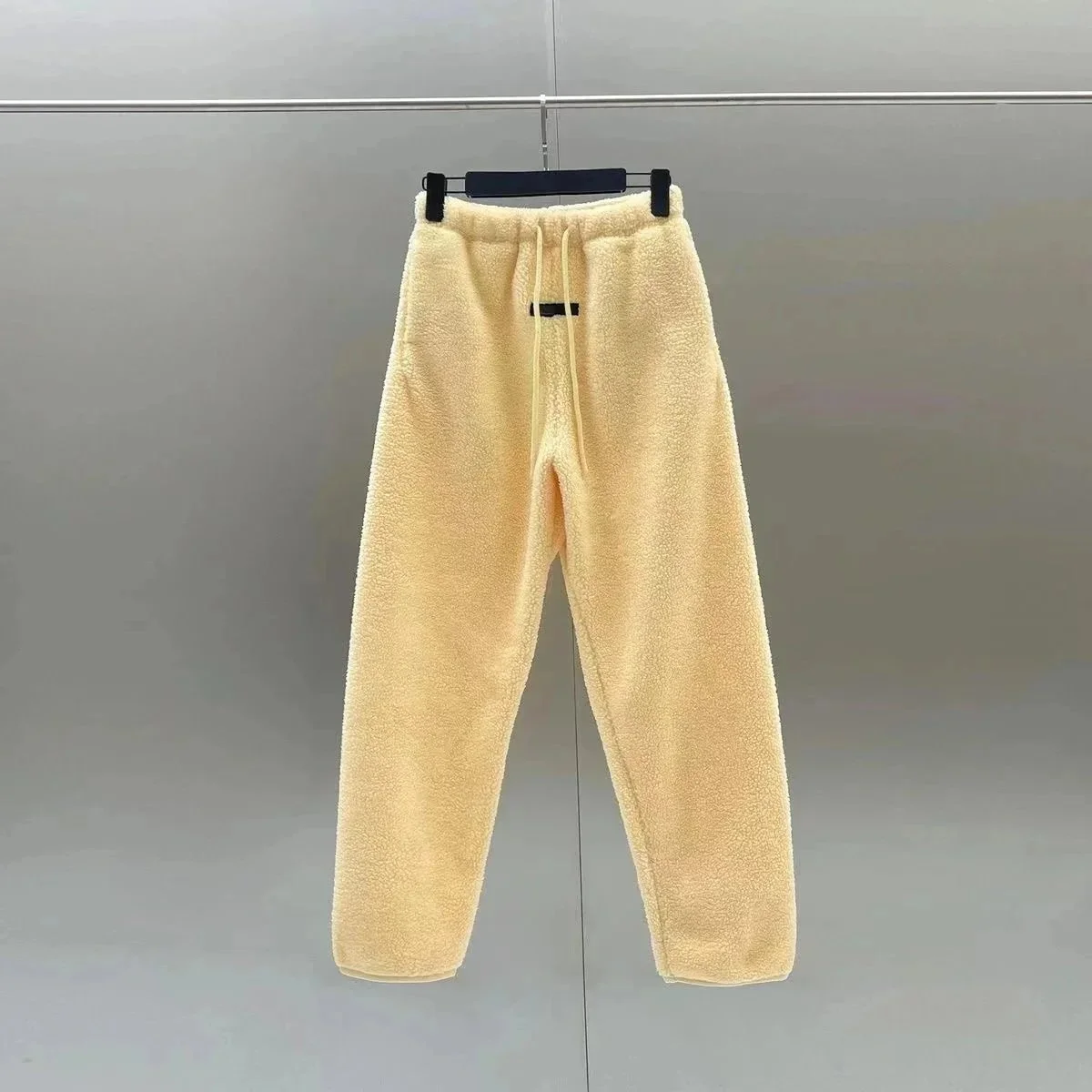 Other Unisex Beige Fleece Sweatpants Beige - 1