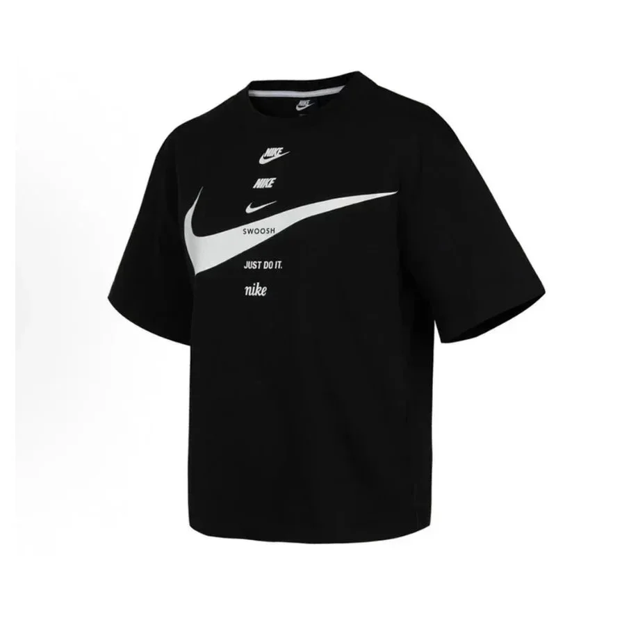 Nike Nike Swoosh Just Do It Black T-Shirt Black - 1