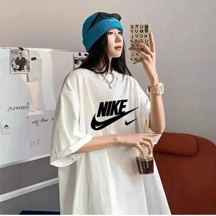 Nike Nike Oversized T-Shirt White Casual Top White - 1