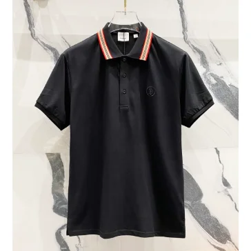 Burberry Burberry TB Monogram Polo Shirt Black with Red/White Trim Black - 1