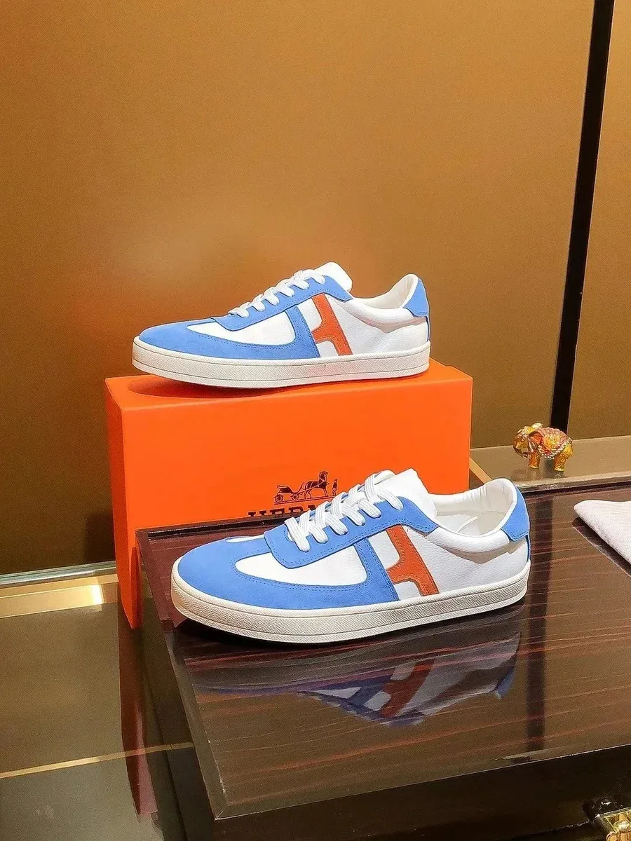 Hermès H Logo Sneakers White/Blue