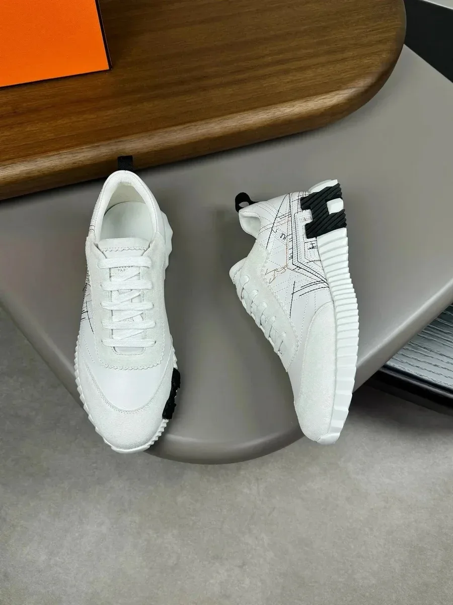 Hermès Hermès Birkin White Leather Sneakers White