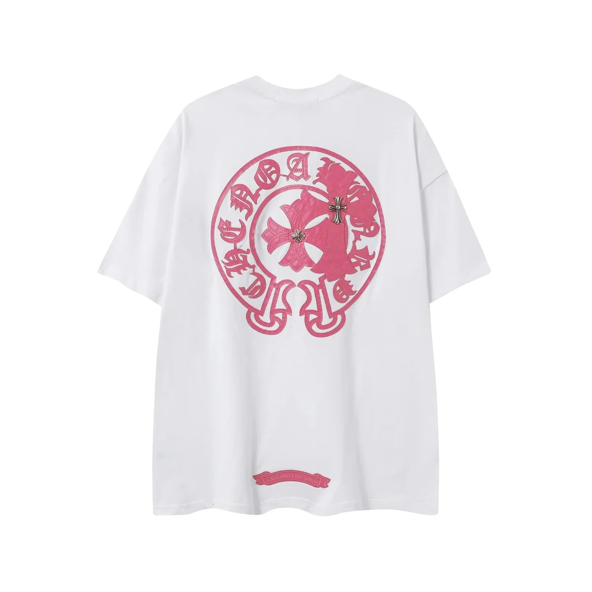 Chrome Hearts Chrome Hearts White Pink Cross T-Shirt White - 1