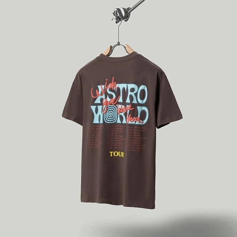 Other Travis Scott x Cactus Jack Astro World Tour Brown T-Shirt Brown - 1