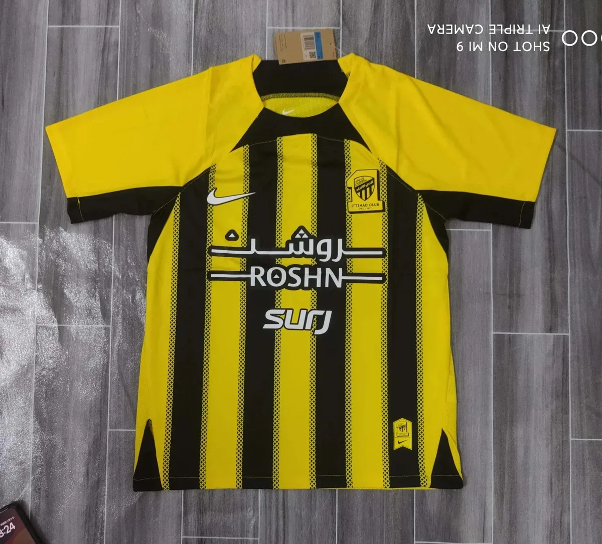 Nike Nike Ittihad Club Jersey Yellow/Black Football Shirt Yellow - 1