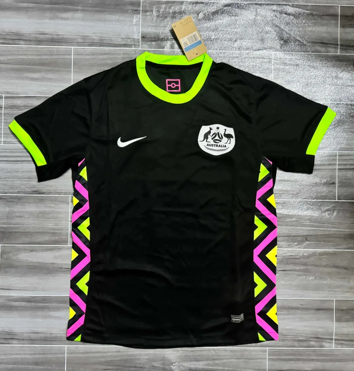 Nike Nike Australia Jersey Black Neon Green Pink Black - 1