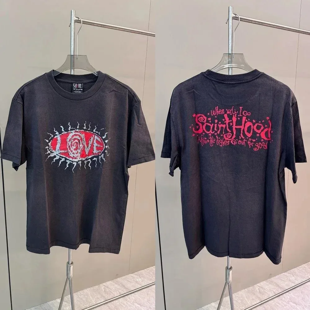 Other Black 'Love SaintHood' Graphic T-Shirt Black - 1