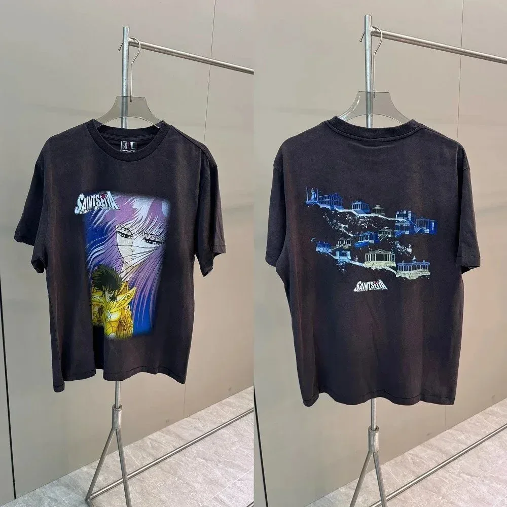 Other Saint Seiya Black Graphic T-Shirt Black - 1