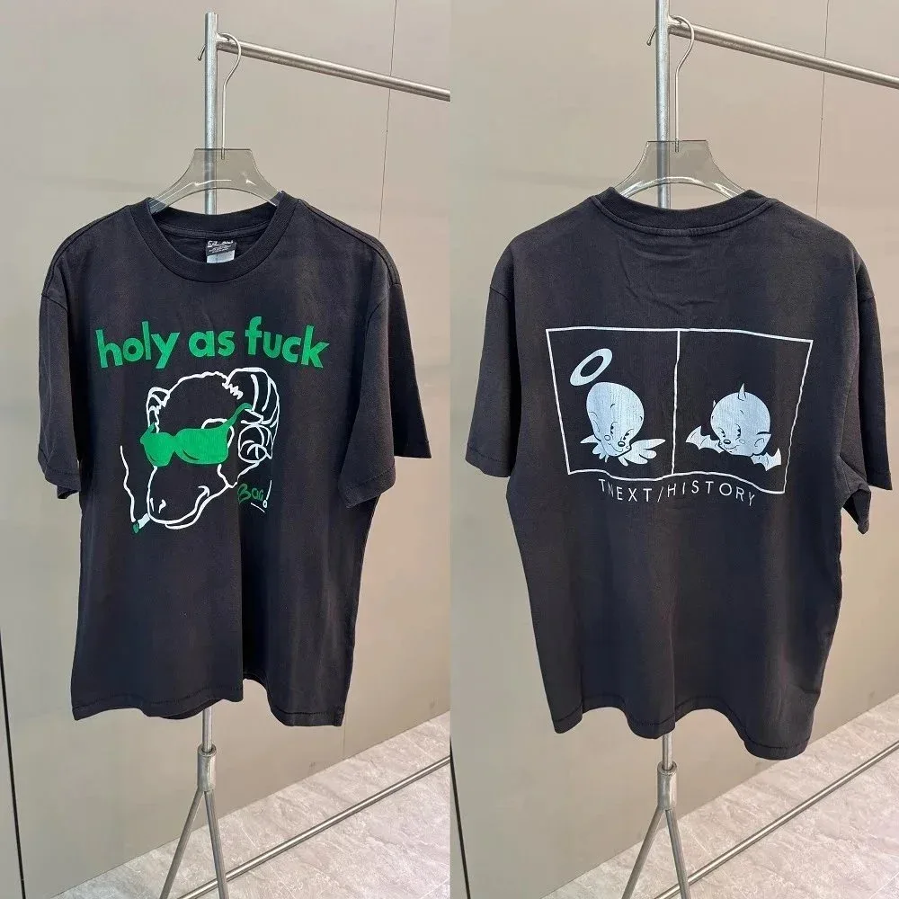 Other Black 'Holy as Fuck' T-Shirt Black - 1