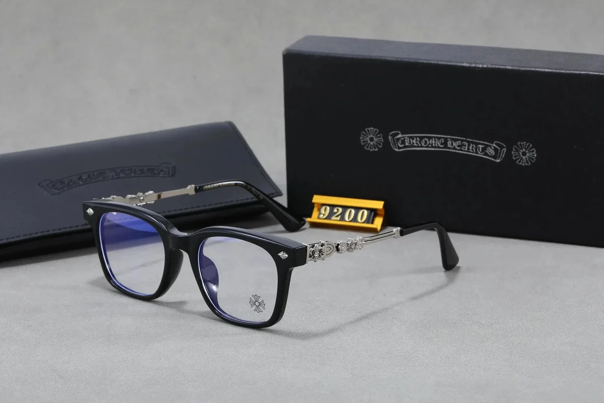 Chrome Hearts Chrome Hearts-3 Black Floral Eyewear Frame Black - 1