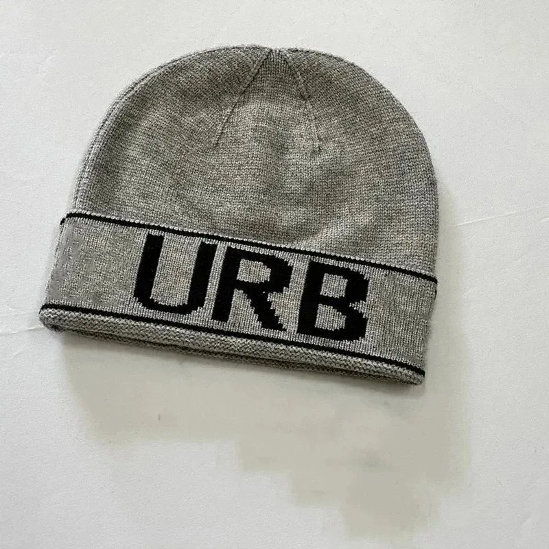 Other URB Beanie Grey with Black URB Band Headwear Grey - 1