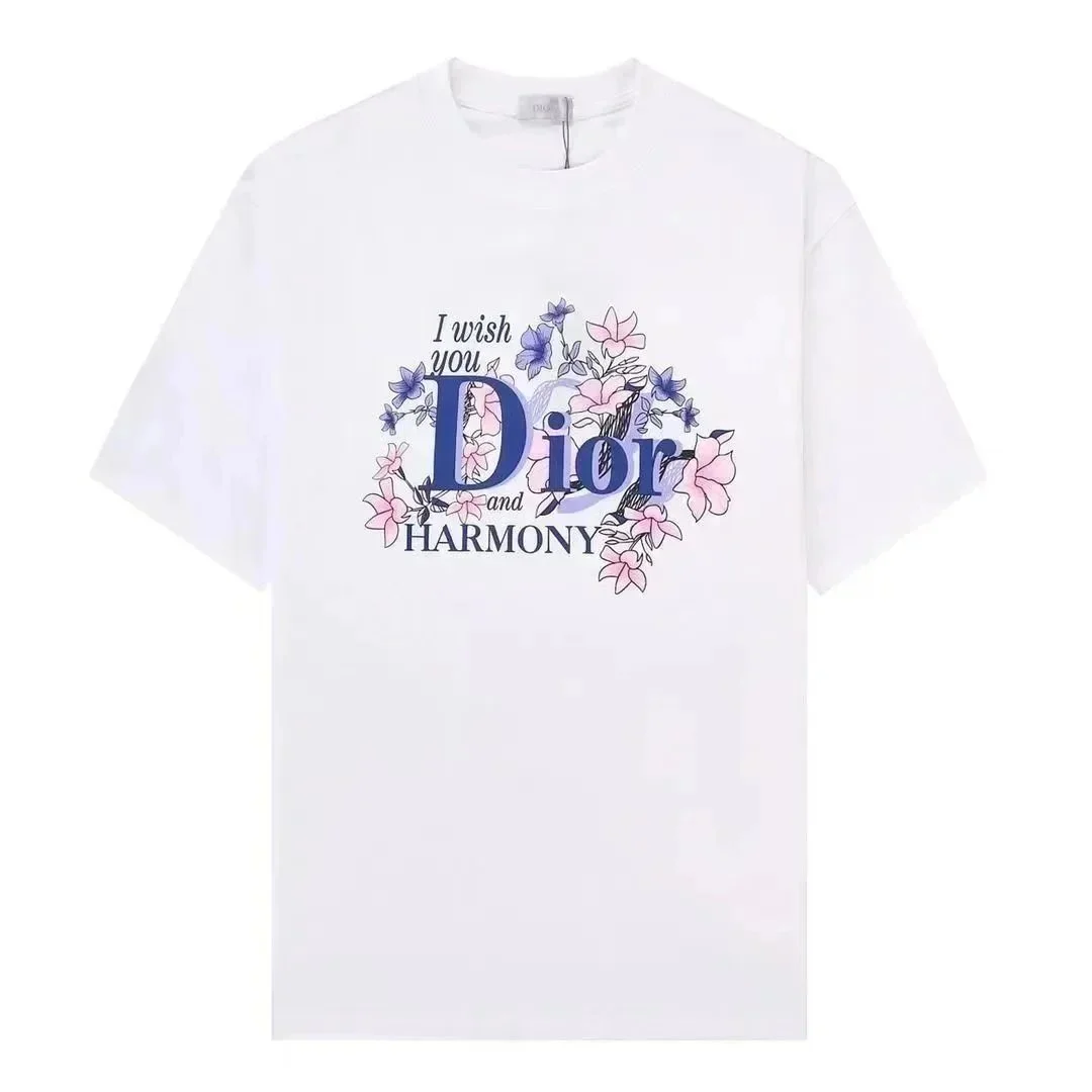 Dior Dior I Wish You Dior and Harmony White T-Shirt White - 1