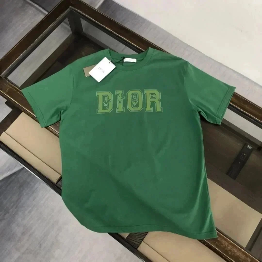 Dior Dior Green 'DIOR' Logo T-Shirt Green - 1