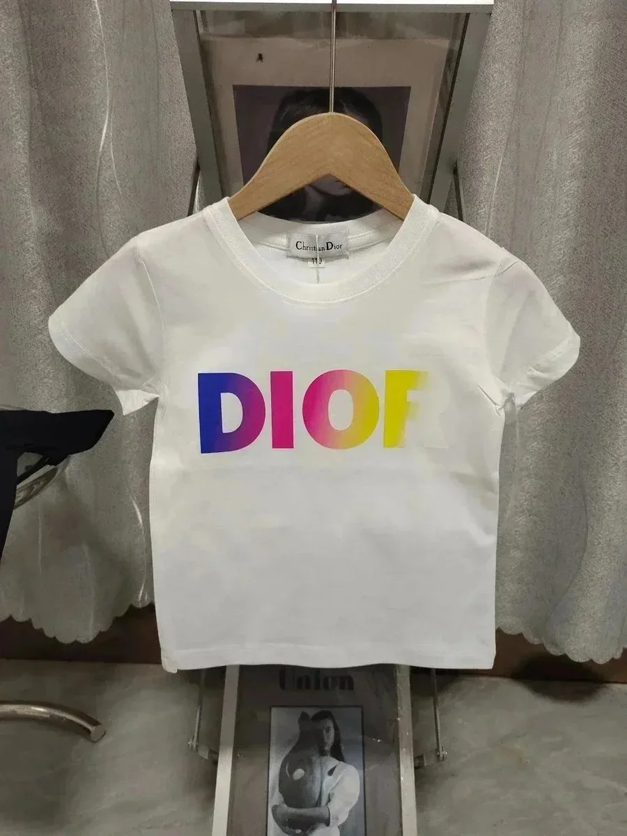 Dior Christian Dior Rainbow 'DIOR' T-Shirt White White - 1