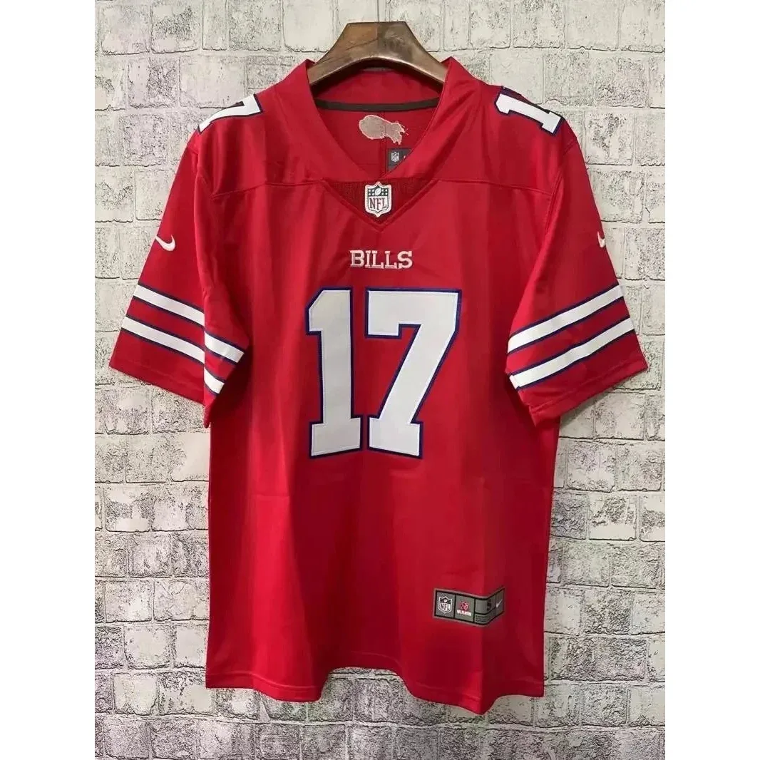 Nike Nike Bills #17 Jersey Red Football Shirt Red - 1