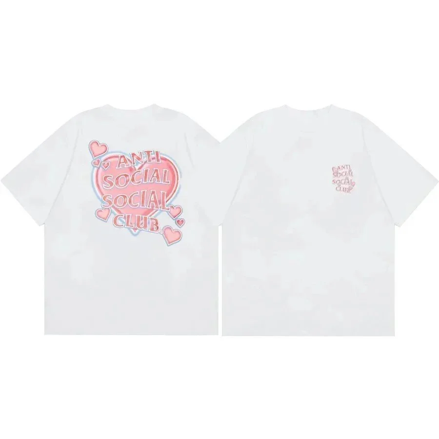 Anti Social Social Club Anti Social Social Club Heart T-Shirt White White - 1