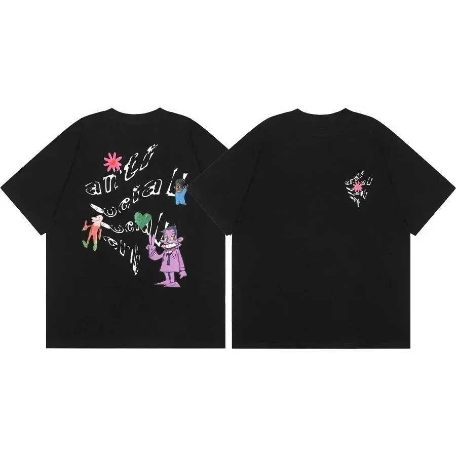 Other Anti Social Social Club Black Graphic T-Shirt Black - 1