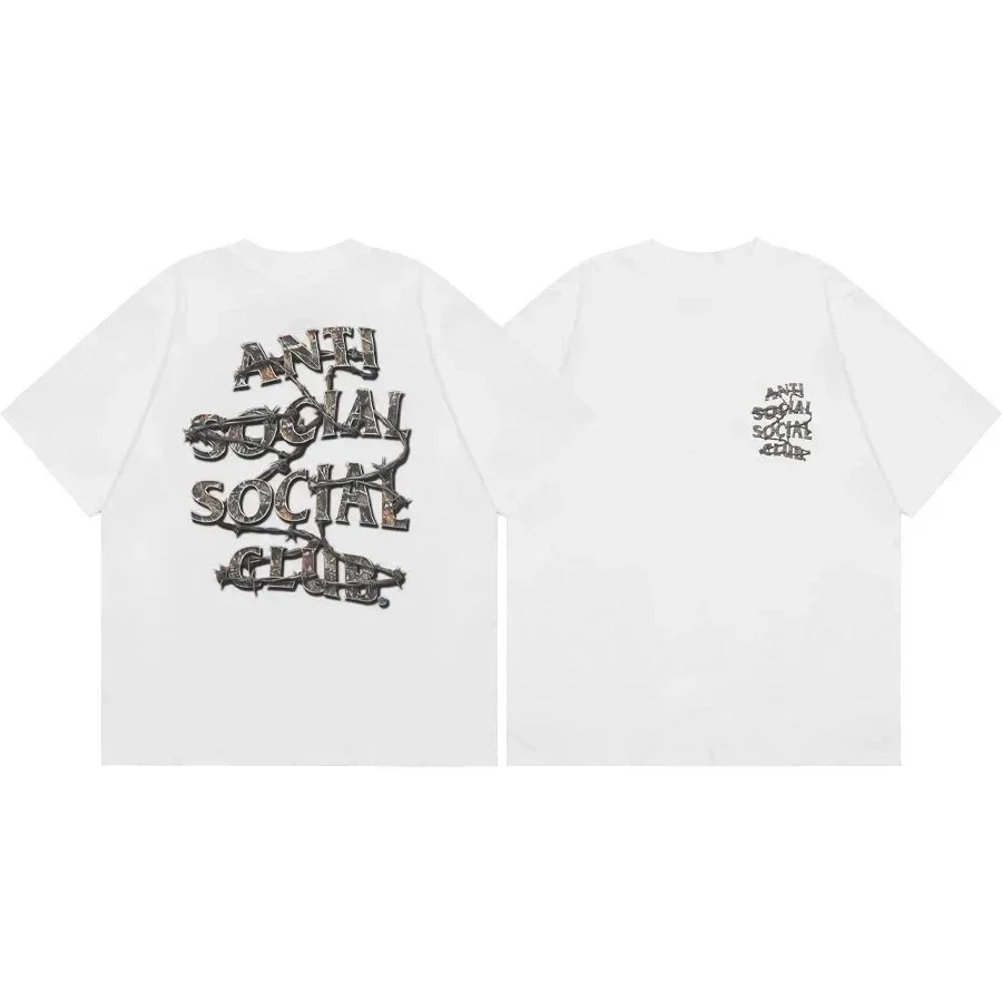 Anti Social Social Club Anti Social Social Club White Barbed Wire T-Shirt White - 1